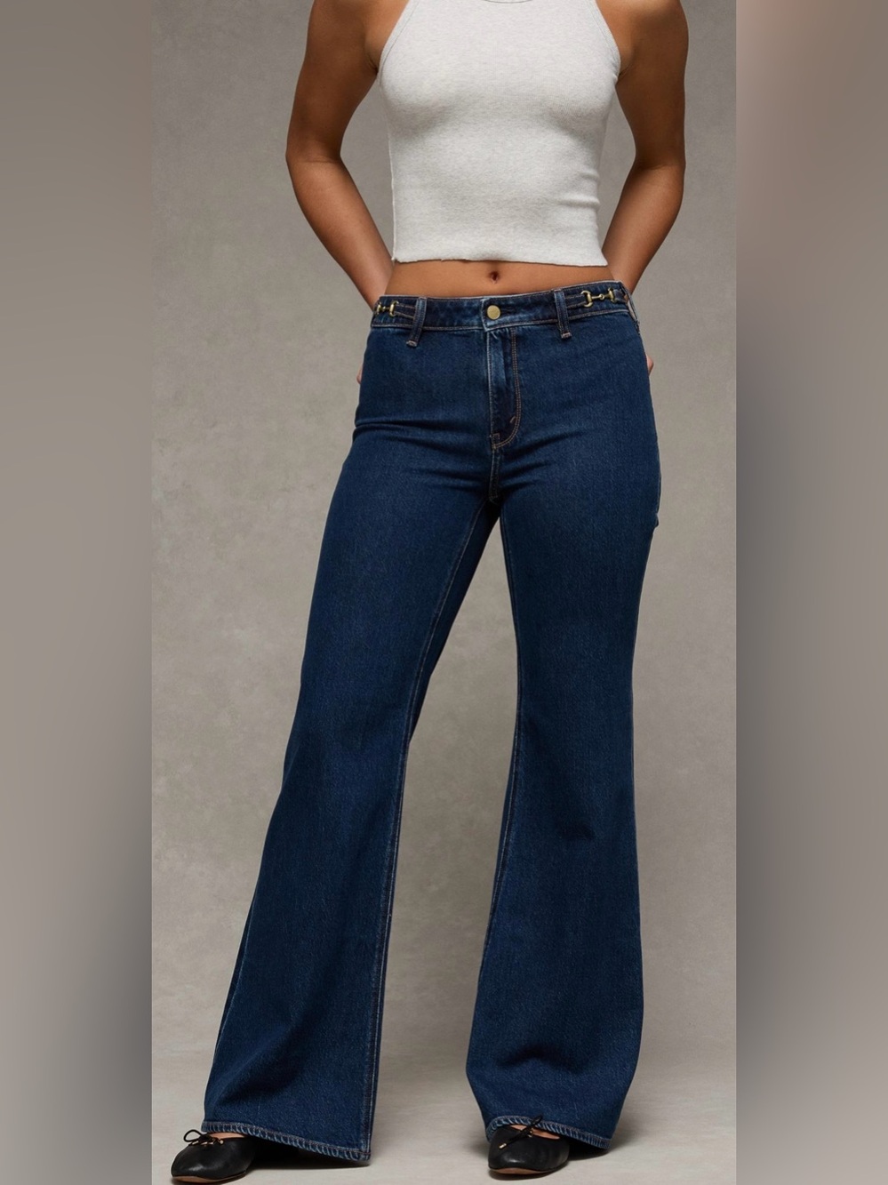 American Eagle High-Rise Flare Dark Blue Women’s Jeans
